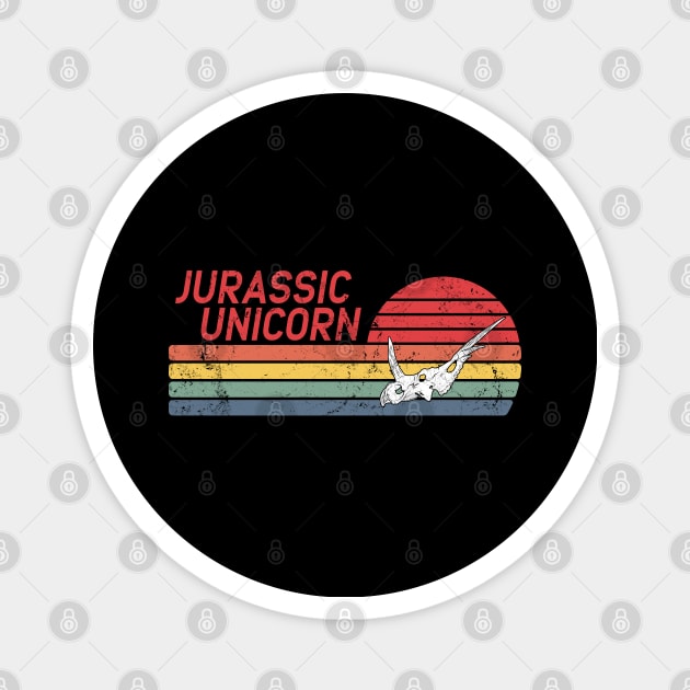 Styracosaurus Jurassic Unicorn Magnet by NicGrayTees